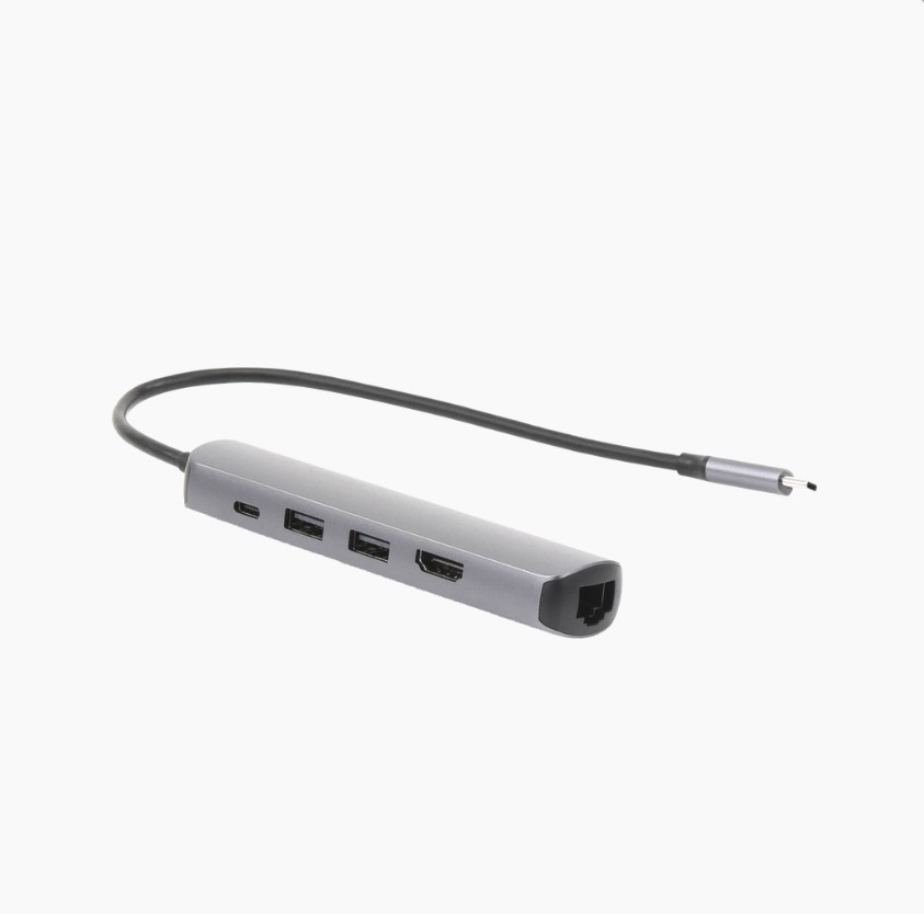 HUB USB-C (Docking Station) 5 en 1,  10919  UGREEN Ultra Delgado 2 USB-A 3.1 a (5 Gbps) Pequeño y Ligero, Caja de Aluminio.