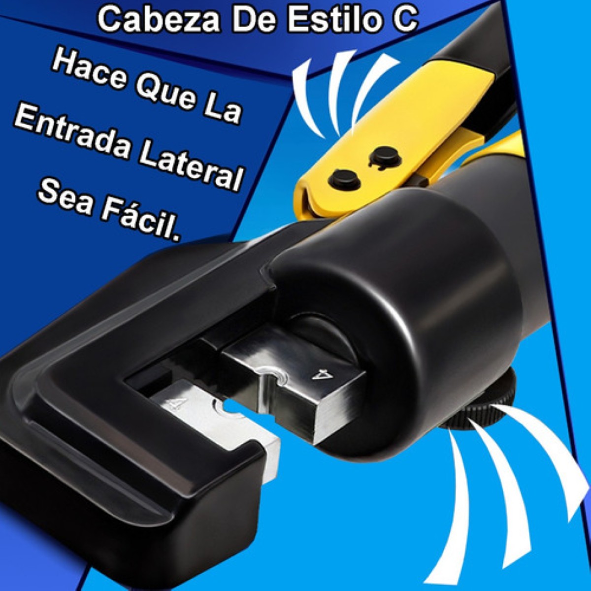 Ponchadora Pinza Hidráulica 6t Juego 20pzs Con 8 Pares Dados AMARILLO