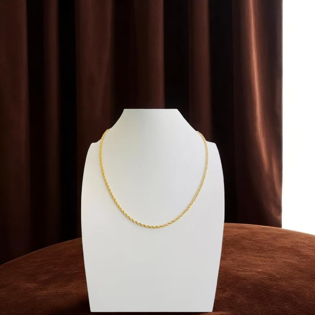 Cadena Torzal 60 cm X 5 mm Oro 14k + Obsequio