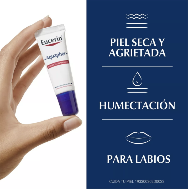 Protector Labial Eucerin Reparador Aquaphor Sos 9.5g/10ml