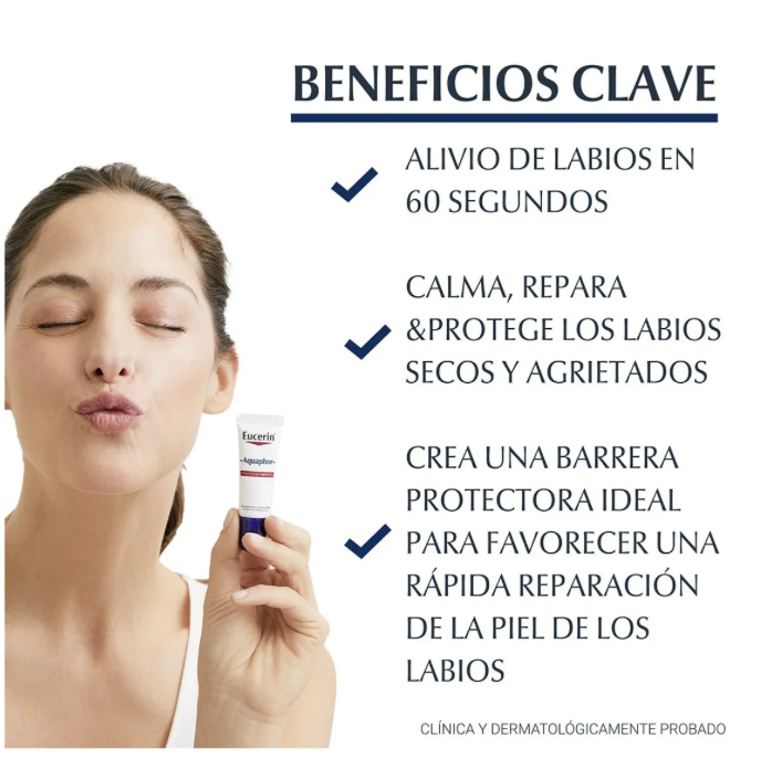 Protector Labial Eucerin Reparador Aquaphor Sos 9.5g/10ml