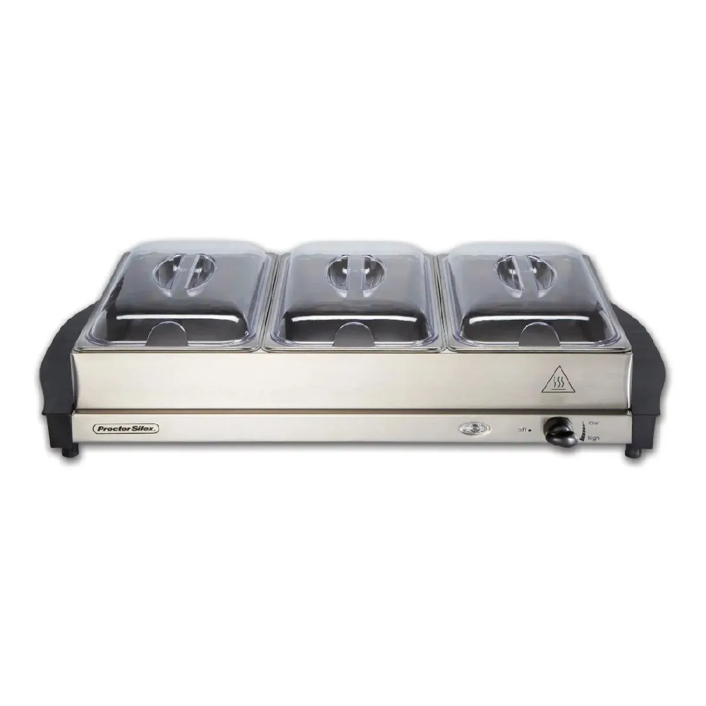 Bandeja Bufetera Proctor Silex 34300 3 Bandejas Plateado