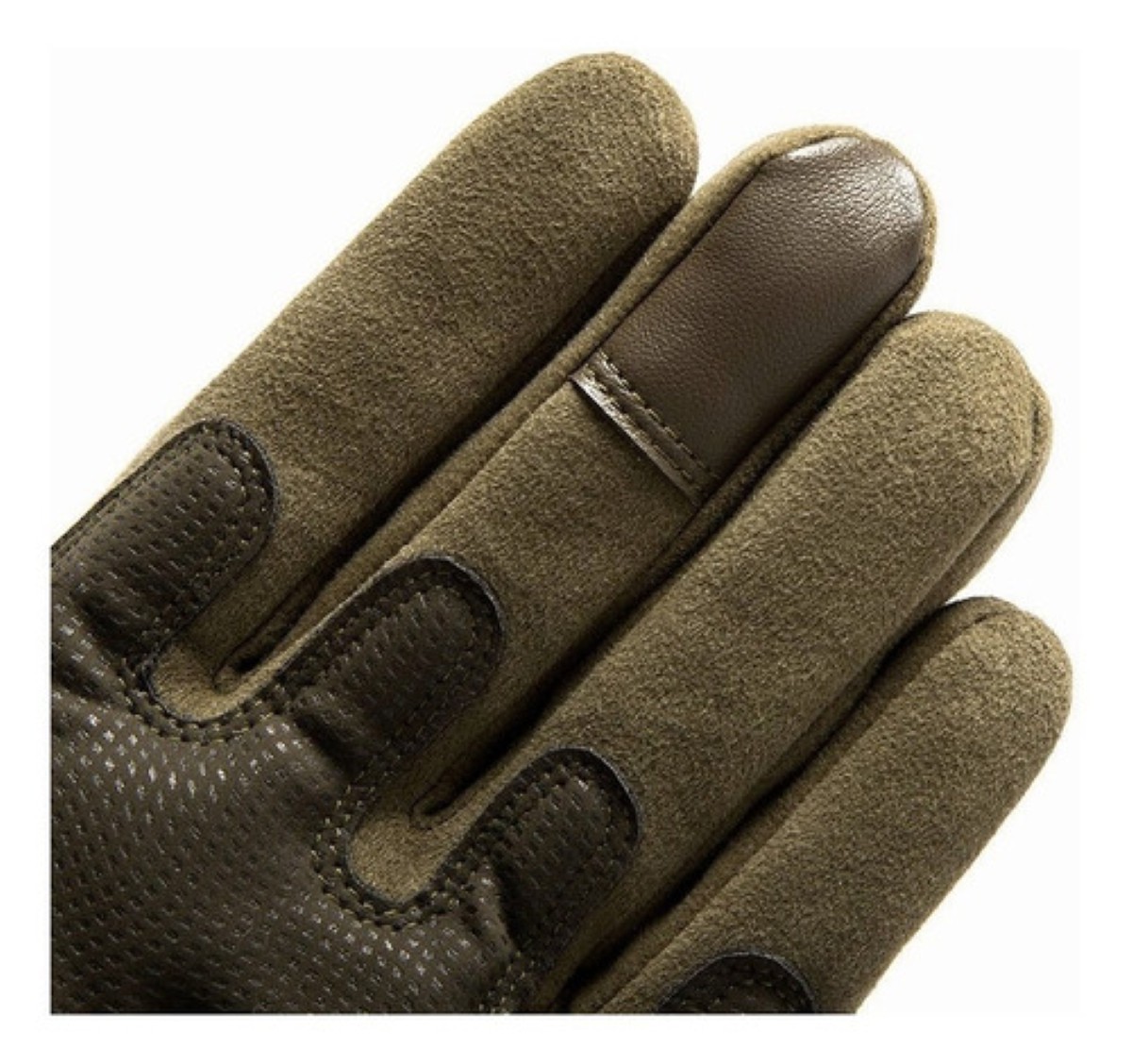 Guantes Tácticos Militares Con Dedos Completos Verde M