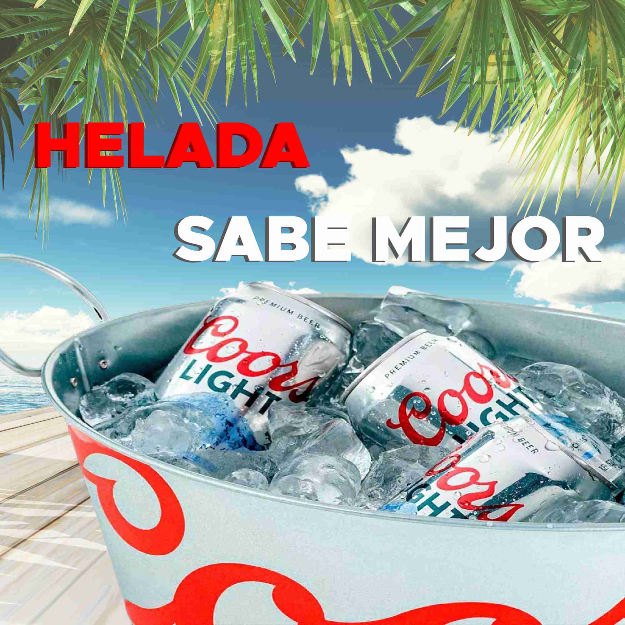 Cerveza Coors Light 473 ml Lata 24 Pack
