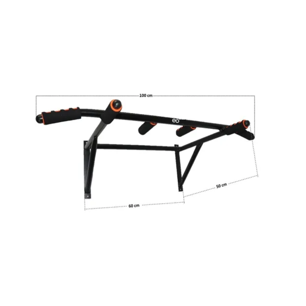 Barra Para Dominadas Ejercicio En Casa Abdominales Negro Puño Negro/Verde