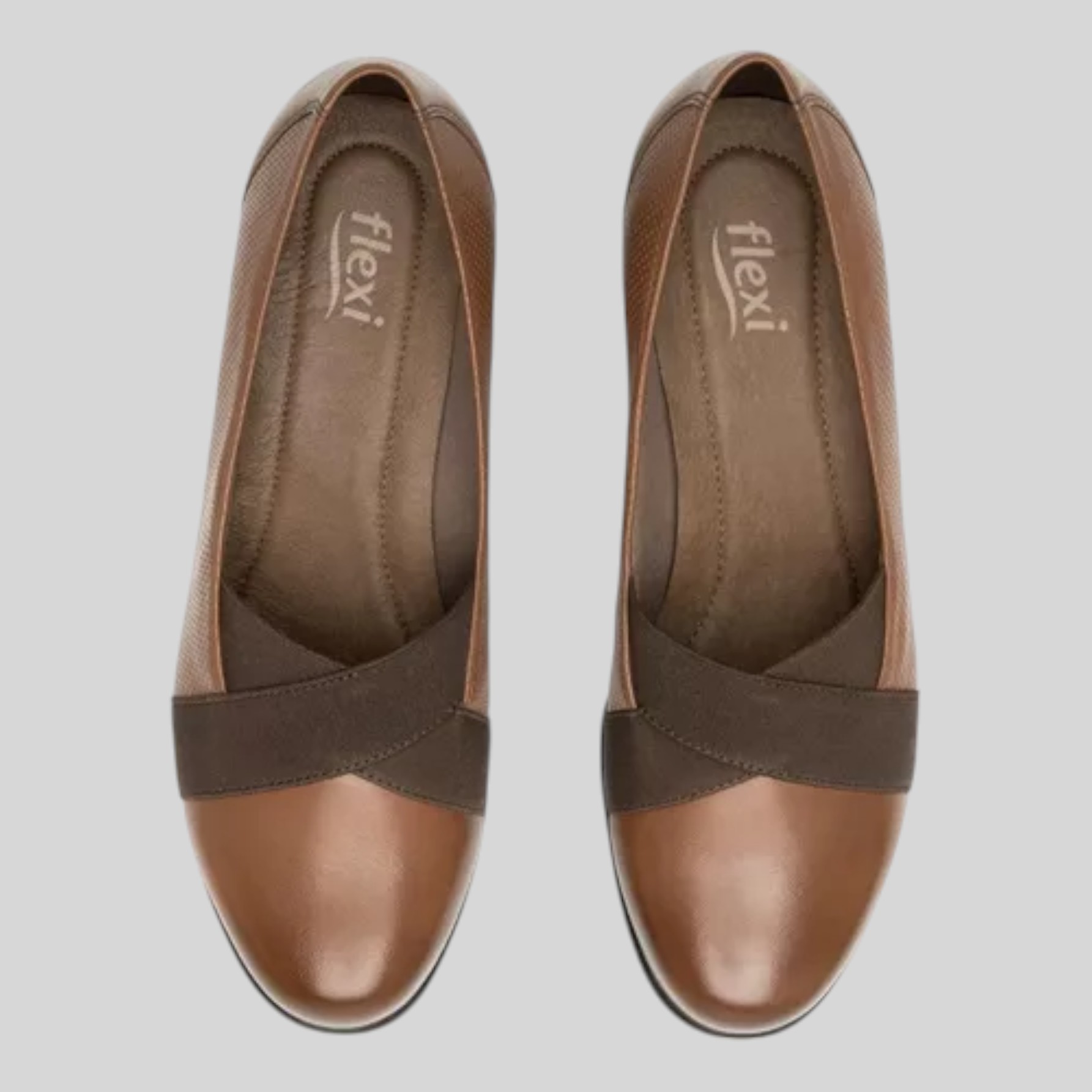 Zapato Flexi Mujer Casual Piel Con Tacón 110403caf