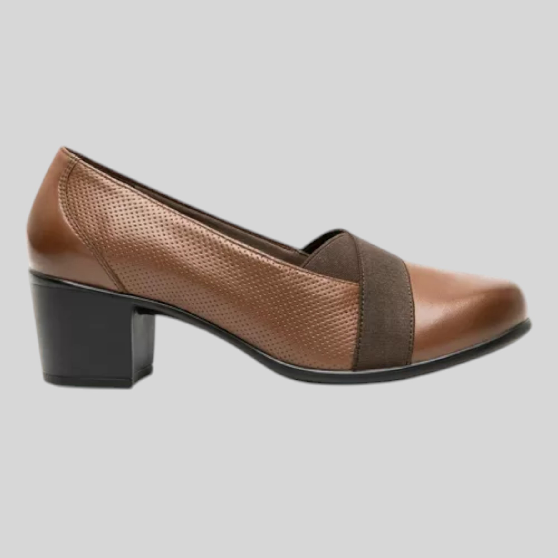 Zapato Flexi Mujer Casual Piel Con Tacón 110403caf