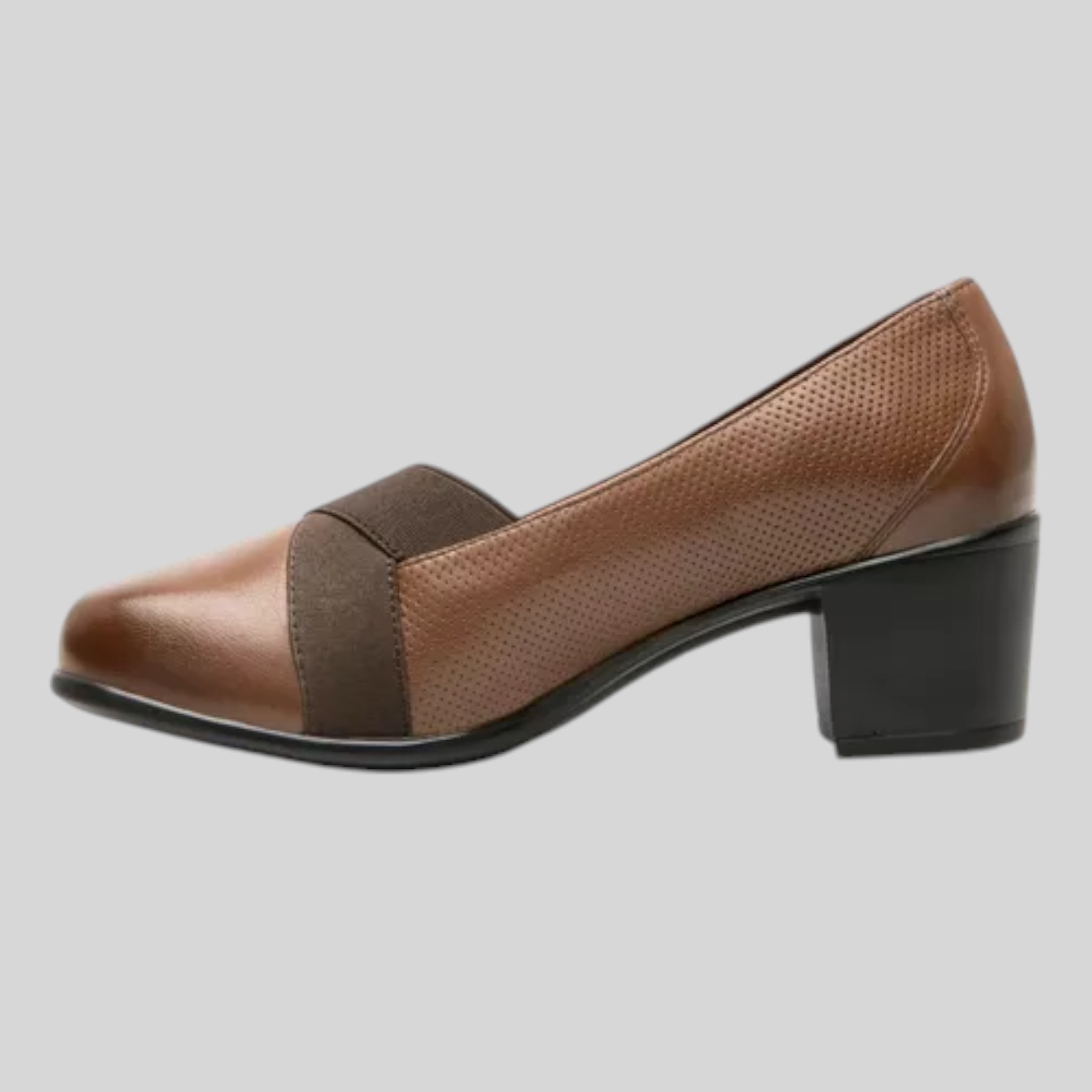 Zapato Flexi Mujer Casual Piel Con Tacón 110403caf