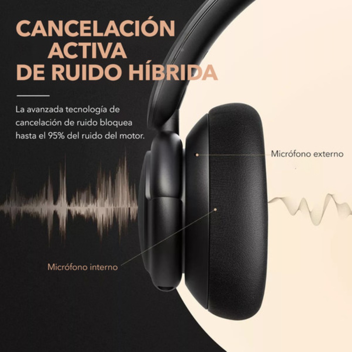 Audífonos inalámbricos Bluetooth diadema color Negro