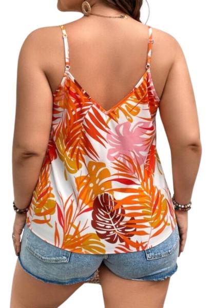 Shein Blusa Top Diseño Floral Talla Grande Moda Mujer