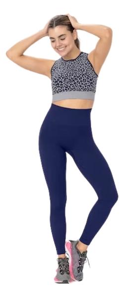 Leggins Deportivo Moda Mujer Color Azul Marino Talla Mediana