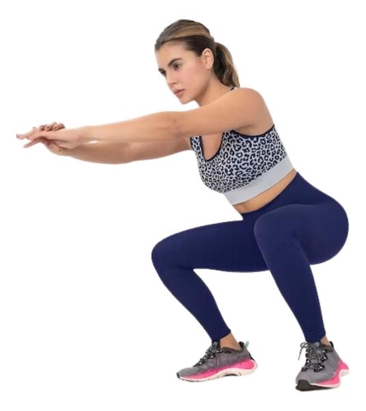 Leggins Deportivo Moda Mujer Color Azul Marino Talla Mediana