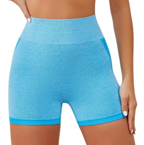 SHEIN Short Deportivo Gym Calidad Azul Moda Mujer Talla S/M