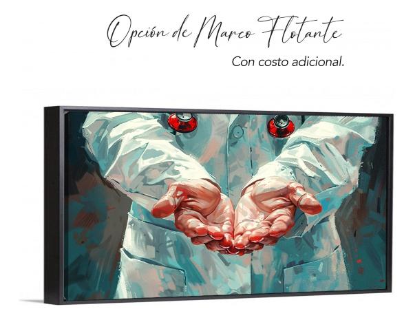 Cuadro Decorativo Consultorio Medico Doctor Confianza 100x55
