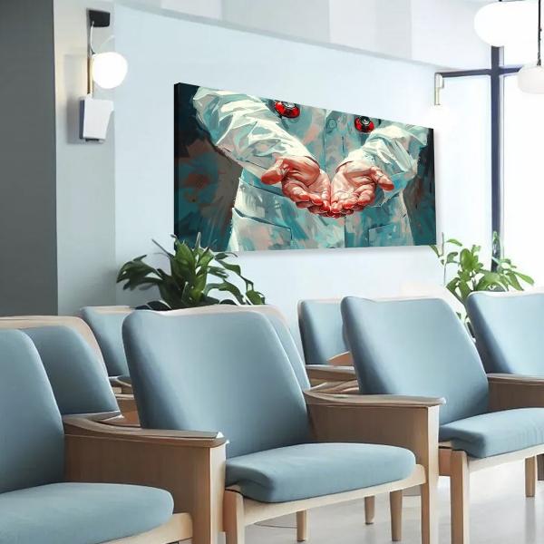 Cuadro Decorativo Consultorio Medico Doctor Confianza 100x55