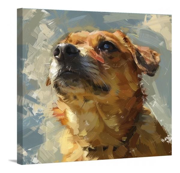Cuadro Decorativo Labrador Retriever Mascota 55x55 Cm.