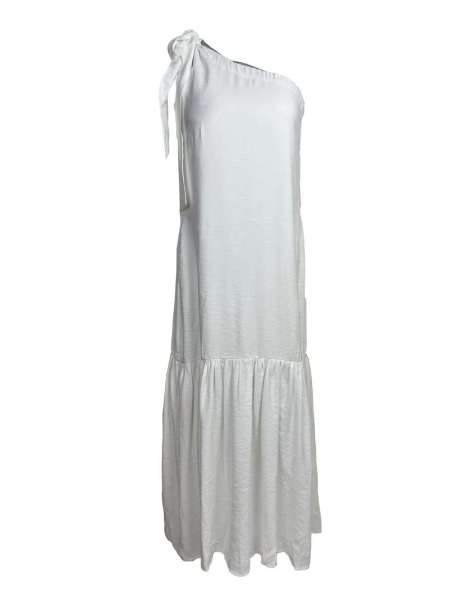 Vestido asimétrico Spiral J&B Blanco