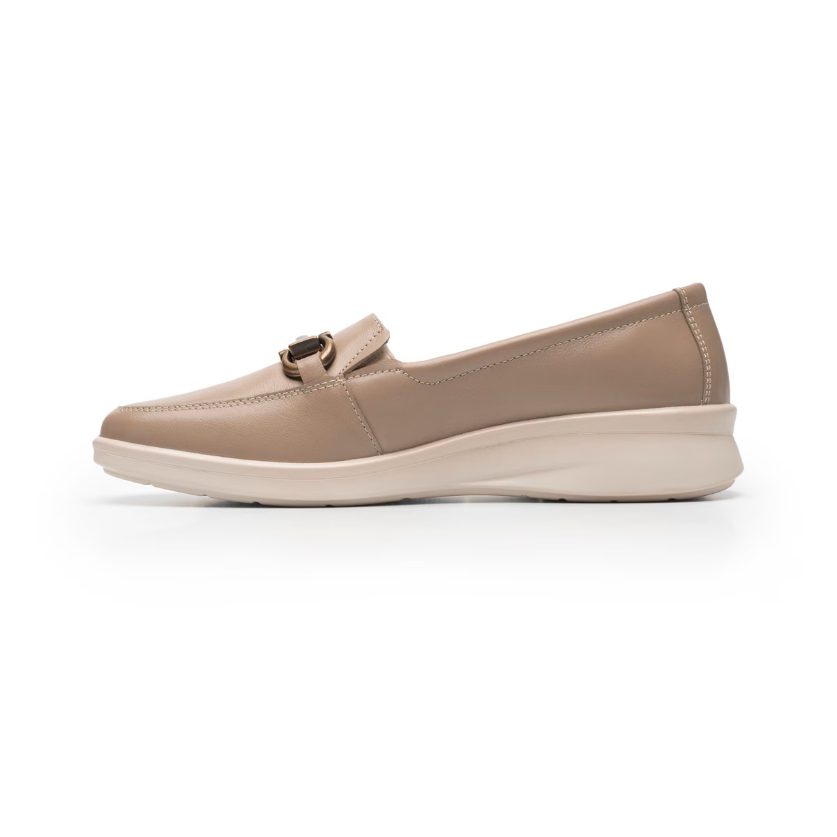 Zapatos Flexi Mujer Casual Con Herraje Piel 124502Taupe