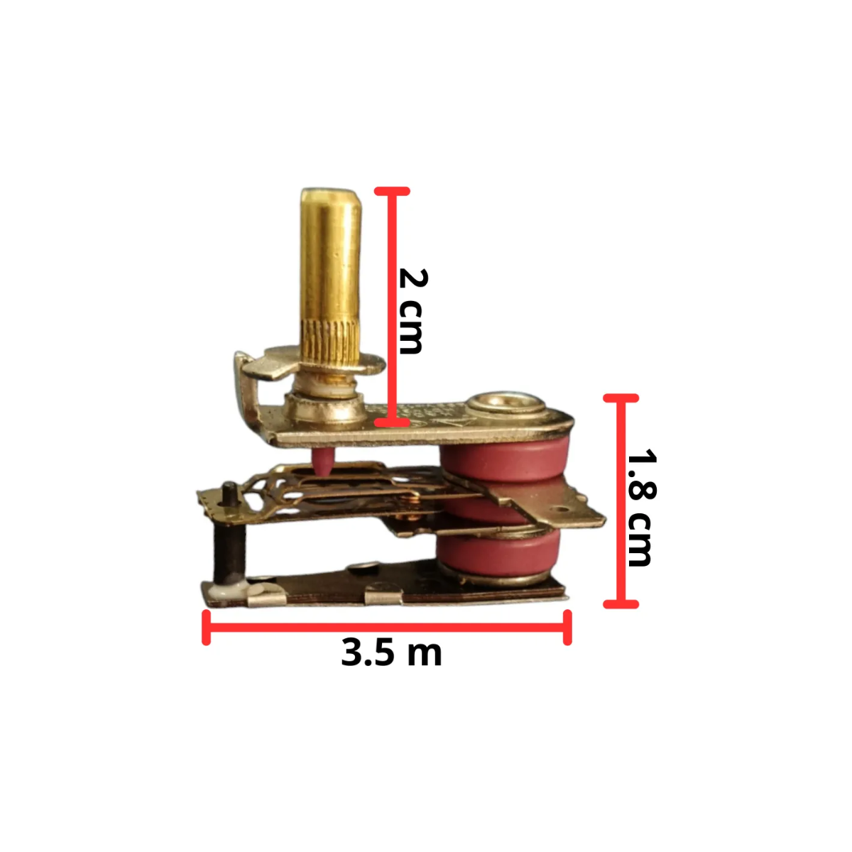 Termostato Corto Control Temperatura Para Plancha 250v 12a