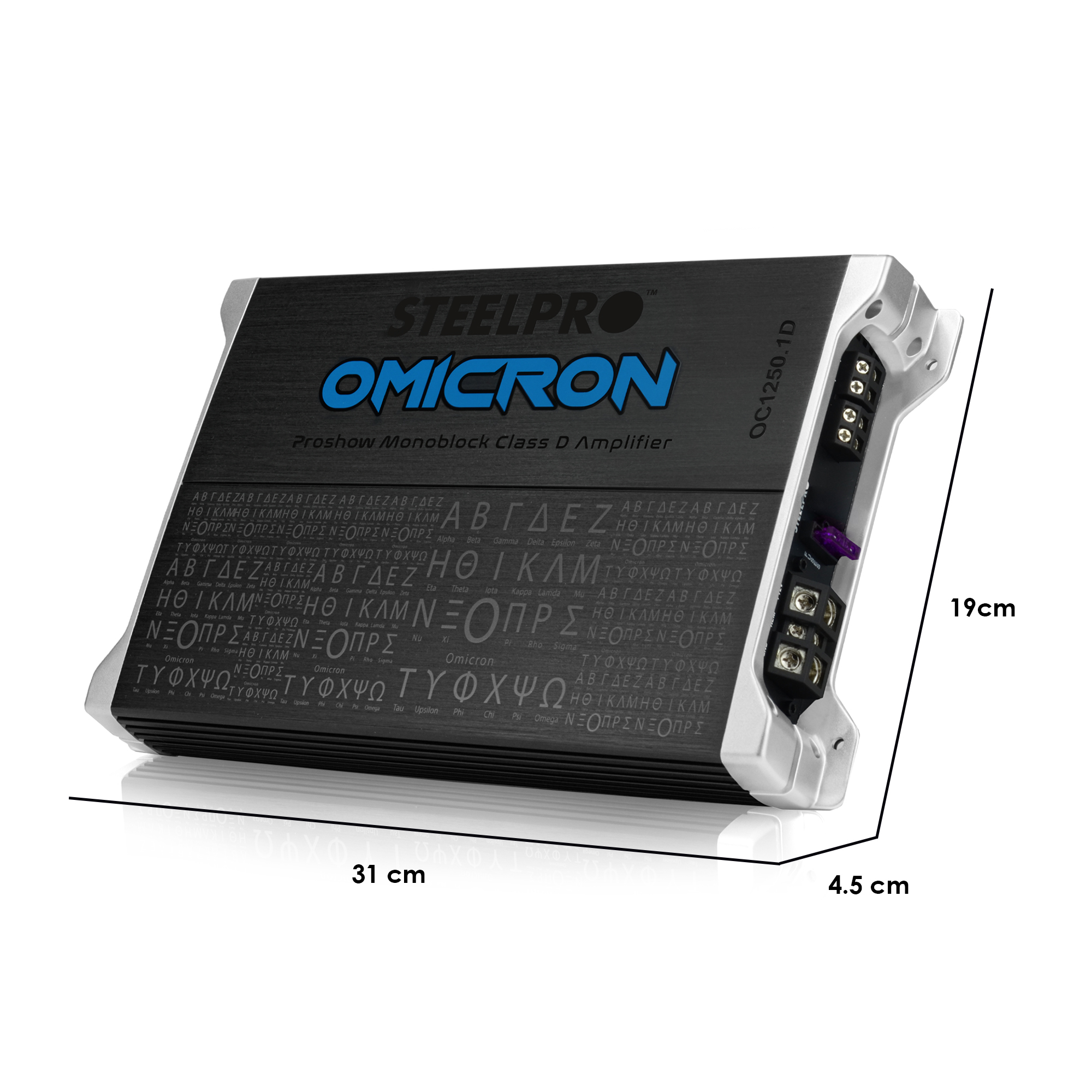 Amplificador Clase D Monoblock 1200w Max Ómicron By Steelpro