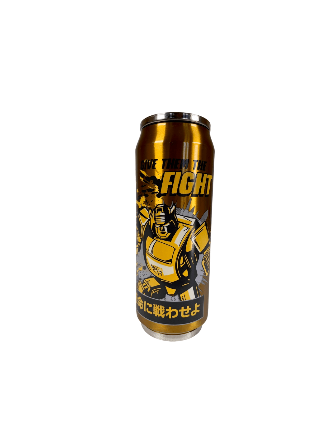 TERMO ESTILO LATA BUMBLEBEE - TRANSFORMERS ACERO INOXIDABLE 520ML