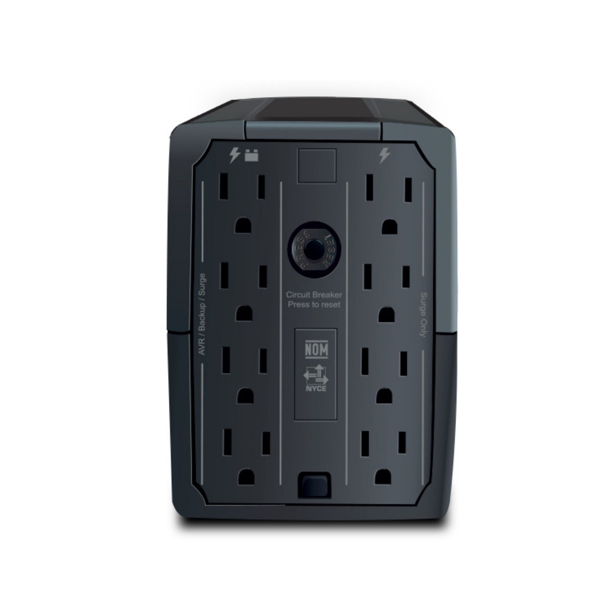 No Break Interactivo CDP R-UPR758 de 750VA/375W con 8 contactos.