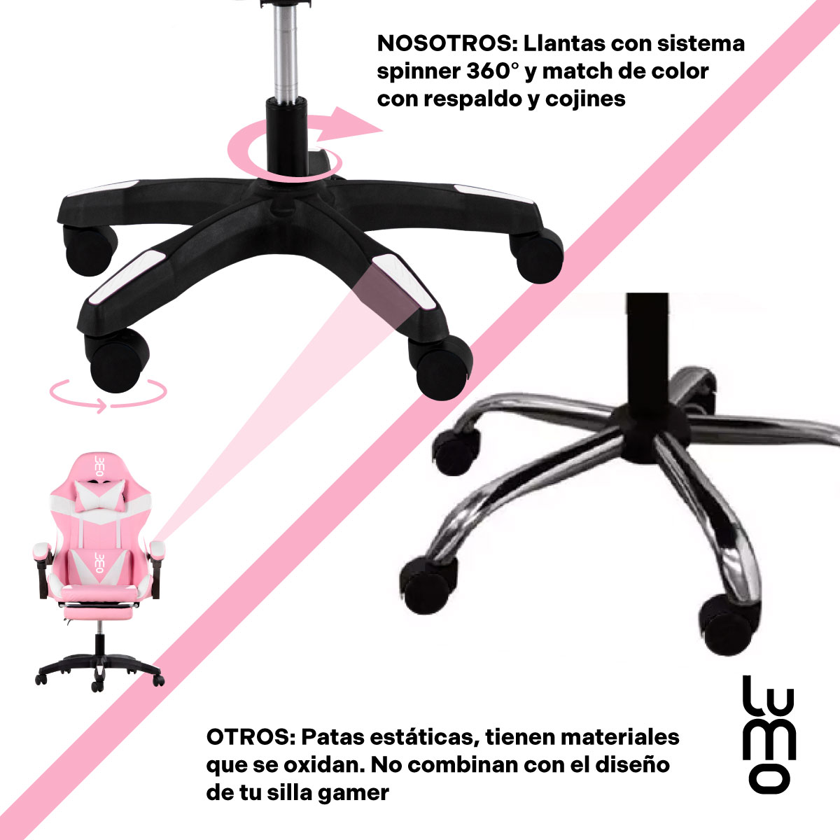 Silla Gamer Reclinable Ergonomica Reposapies Oficina