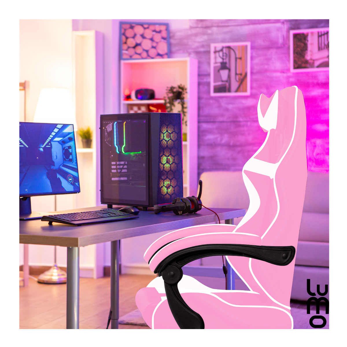 Silla Gamer Reclinable Ergonomica Reposapies Oficina