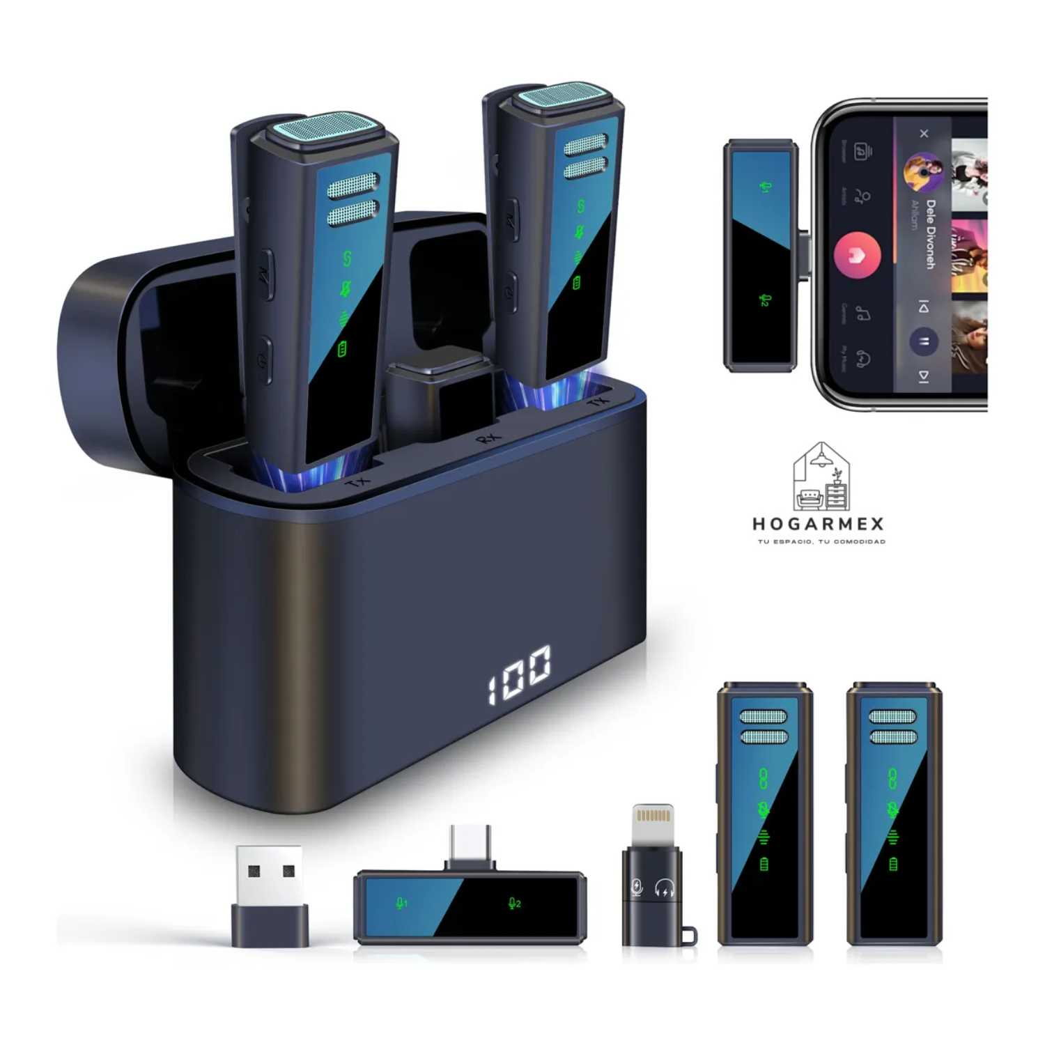 Micrófono Inalámbrico Lavalier Solapa Para Android