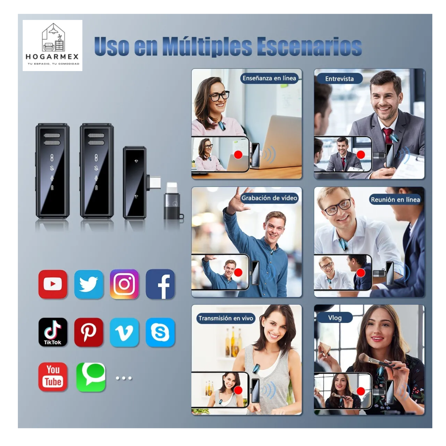 Micrófono Inalámbrico Lavalier Solapa Para Android