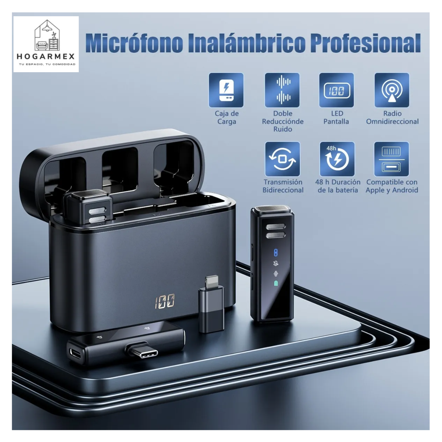 Micrófono Inalámbrico Lavalier Solapa Para Android