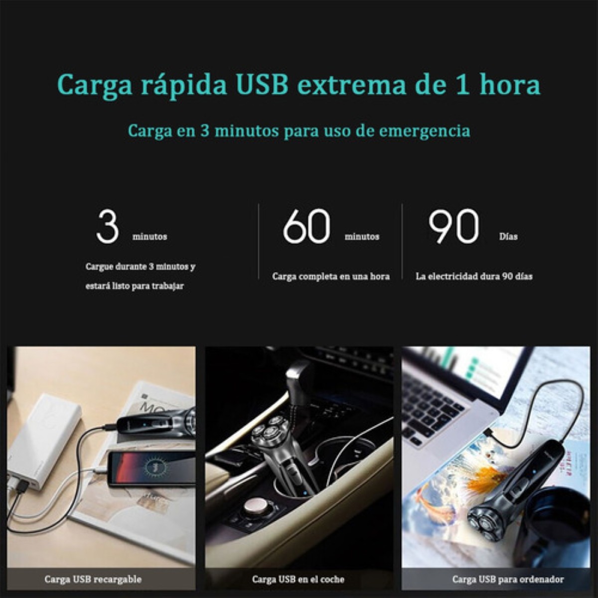 Rasuradora Enchen Blackstone 3D negra