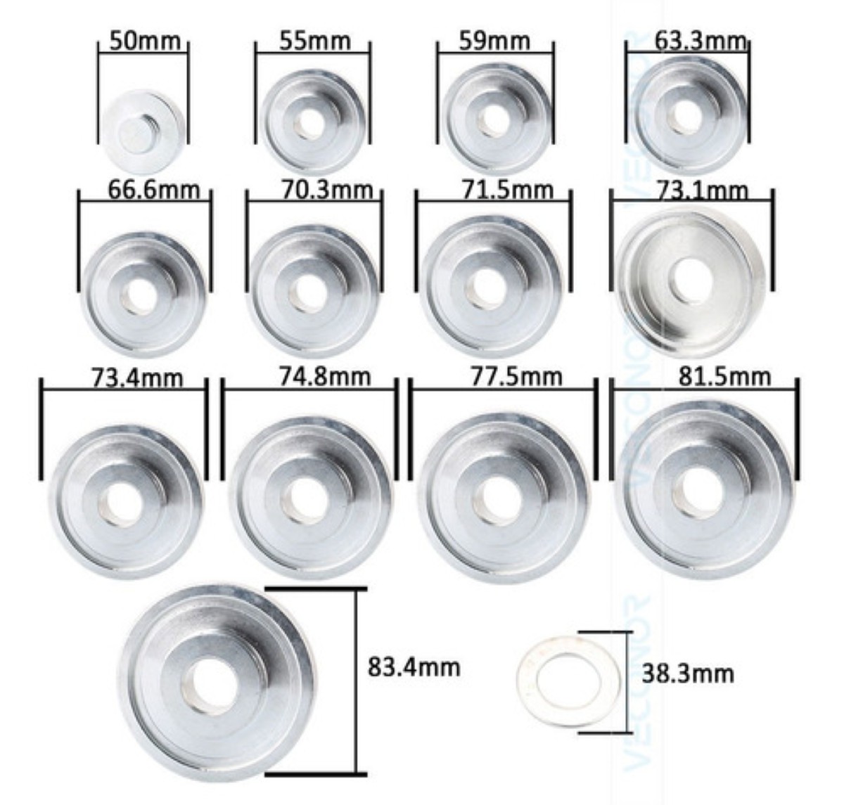 Extractor De Baleros Y Tazas Cojinetes De Automotriz 31 Pcs Estuche Azul Herramientas plata 