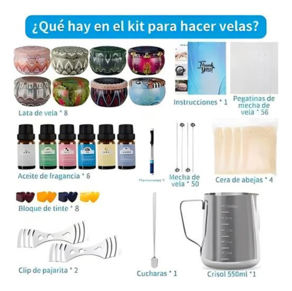 Kit Para Hacer Velas Aromáticas 