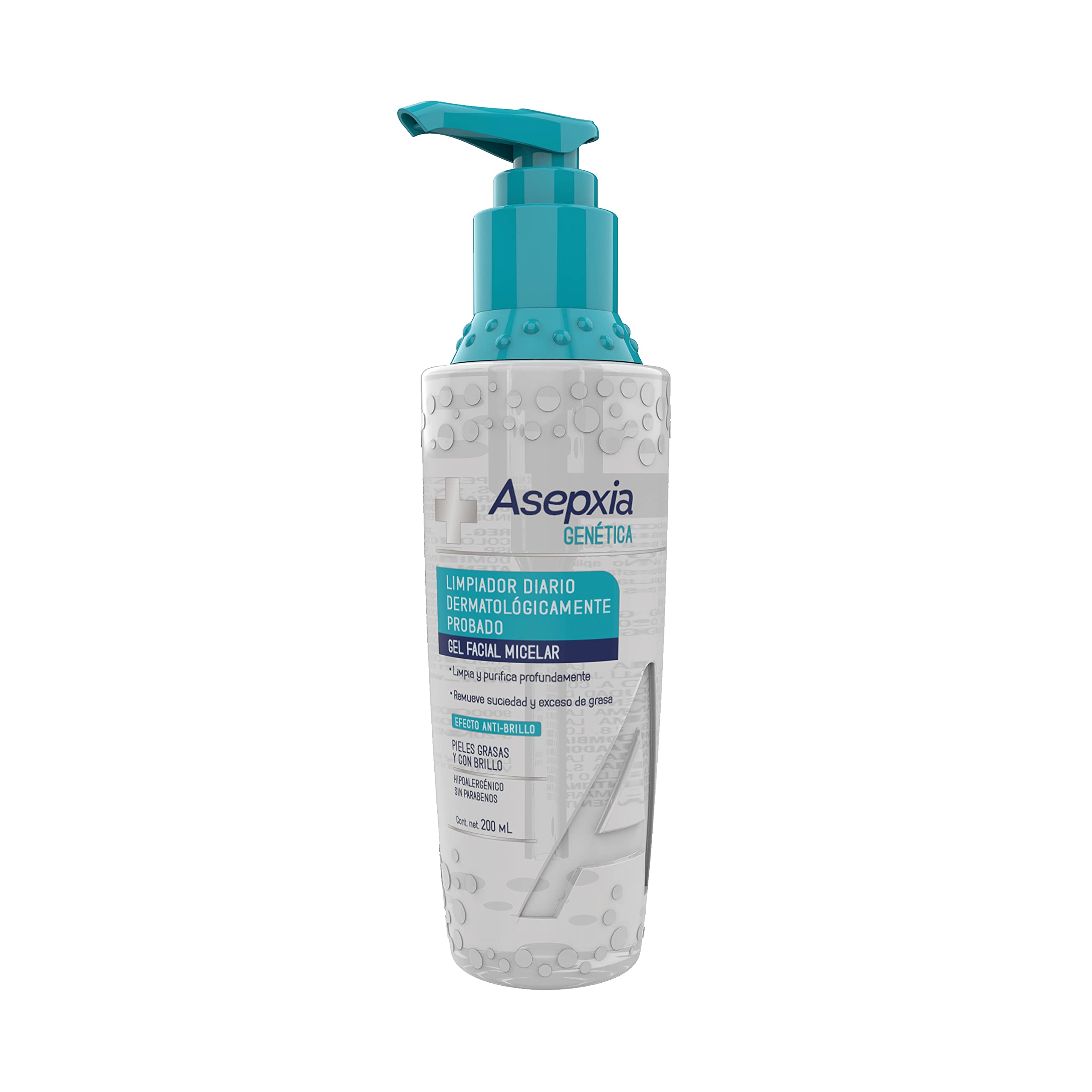 Asepxia Gen limpiador facial anti imperfecciones dermatologicamente probado