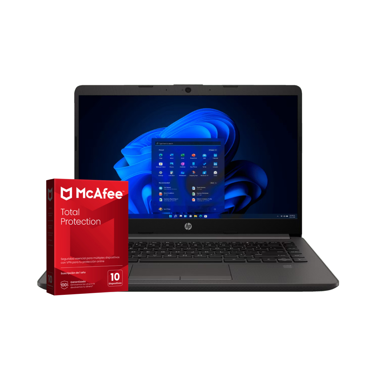 LAPTOP HP 240R G9 DE 14" INTEL CORE I5 8GB RAM 512GB SSD W11H + ANTIVIRUS DIGITAL