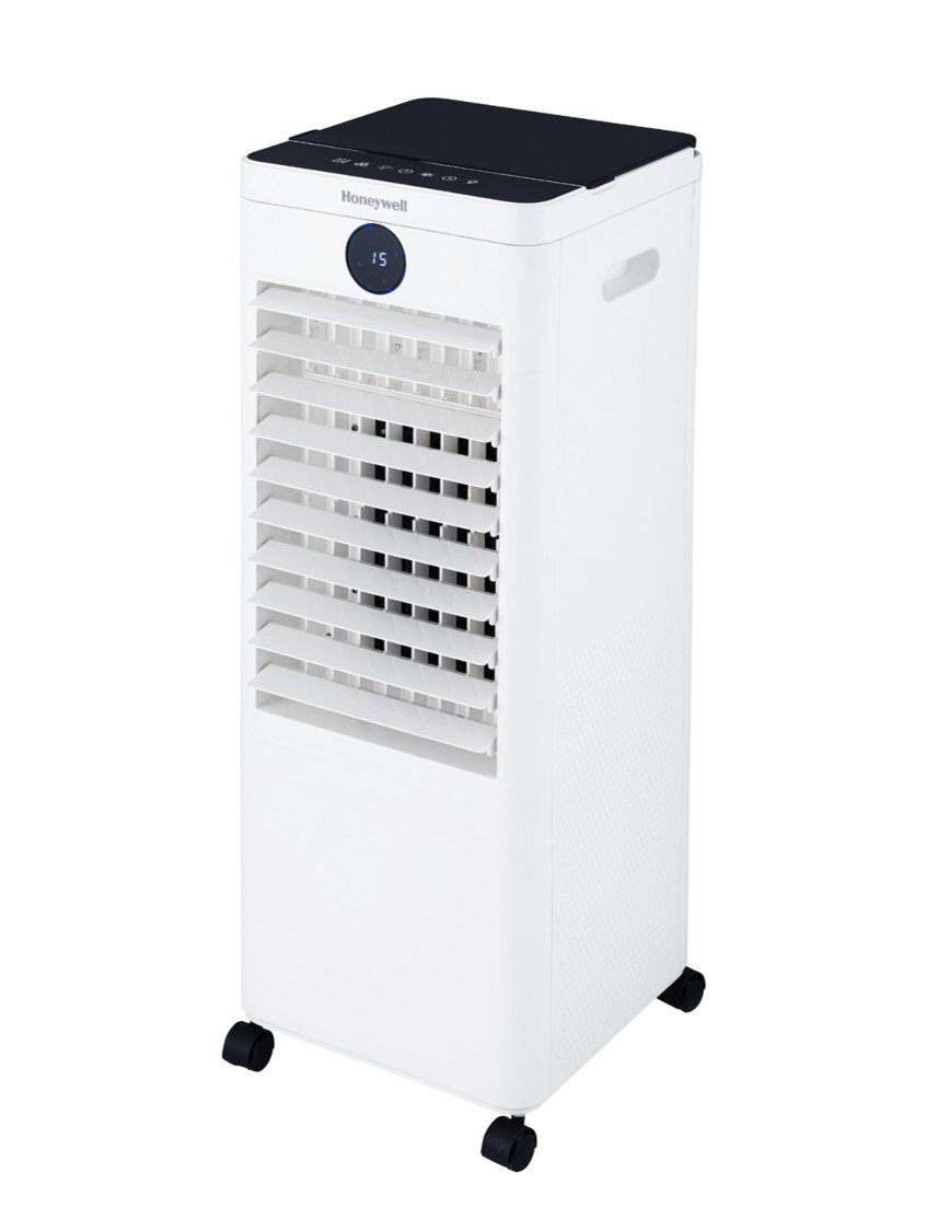 Enfriador De Aire Evaporativo Portatil Honeywell Mod. CS123XEUI, 12L, Blanco, 3 en 1 Enfriador, humidificador y ventilador. 