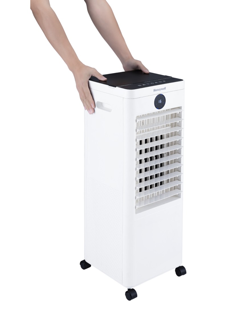 Enfriador De Aire Evaporativo Portatil Honeywell Mod. CS123XEUI, 12L, Blanco, 3 en 1 Enfriador, humidificador y ventilador. 