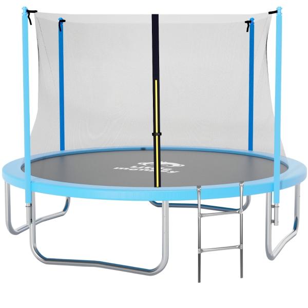 Trampolin Brincolin 10ft 3m Red Seguridad Azul + Escalera Regalo Little Monkey
