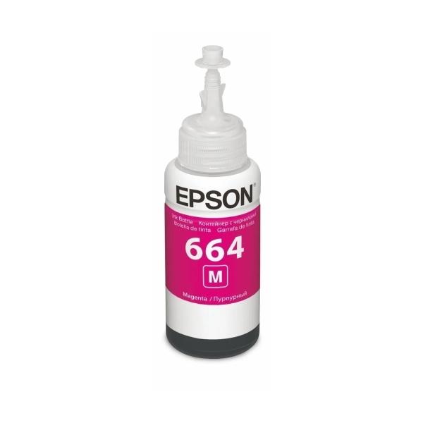 Tanque de Tinta EcoTank Epson 664 Magenta 70ml impresora tinta botella color cartucho multifunciona