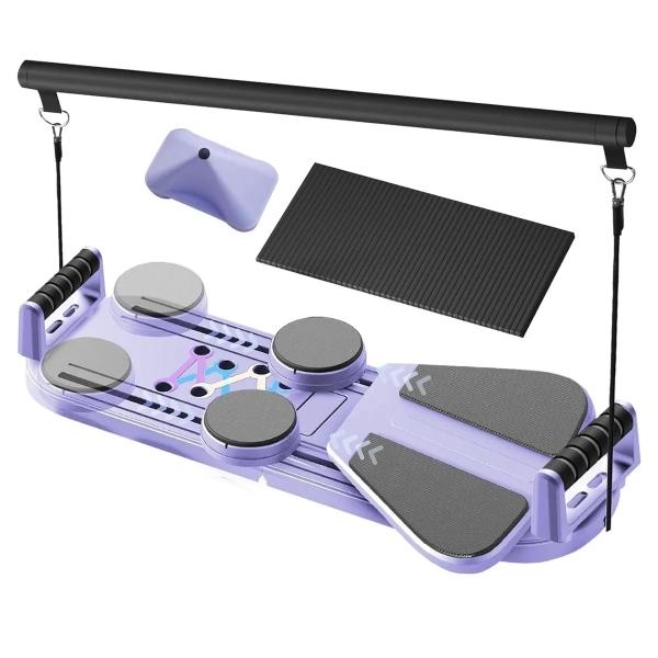 Tabla Abdominal Multifunción Rodillo Plegables Violeta