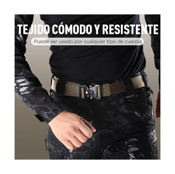 Juego 3pzs Cinturones Táctico Ajustable Moda Calidad Cinto Militar Caqui