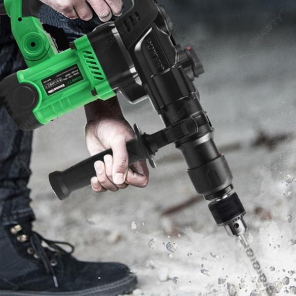 Rotomartillo Cincelador Martillo Demoledor 1600w Verde/Negro