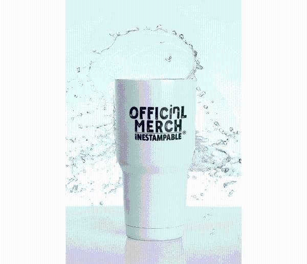 Termo El mejor papá del mundo | Día del padre | Blanco Acero | divertido | Viajero Metálico 30 oz