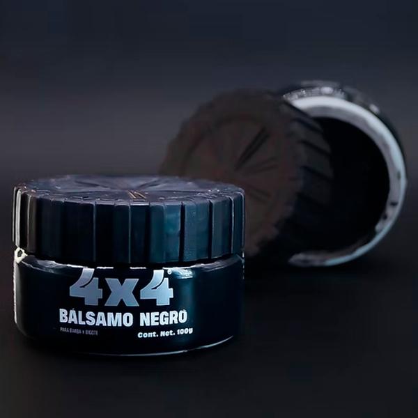 Cera Balsamo Barba Bigote Cubre Canas Color Negro 4x4 100grs