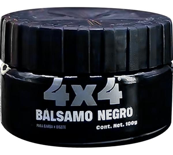 Cera Balsamo Barba Bigote Cubre Canas Color Negro 4x4 100grs
