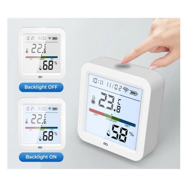 Sensor Termómetro Higrómetro Wifi Inteligente Alexa Google