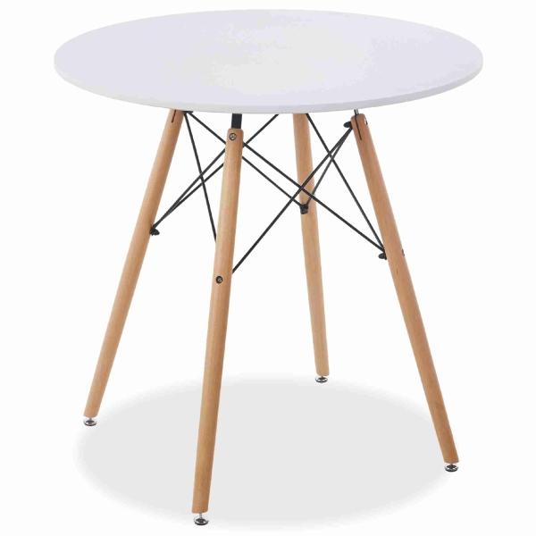 Mesa De Comedor Redonda Estilo Minimalista Moderna White
