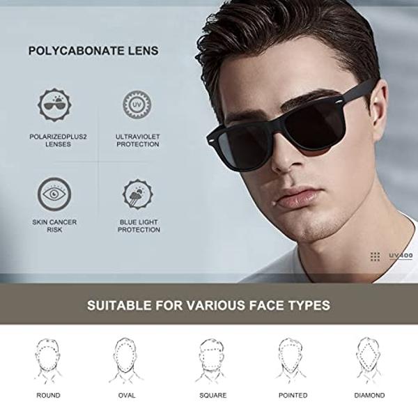 Gafas de sol polarizadas unisex DEMIKOS para hombre: imprescindibles ...