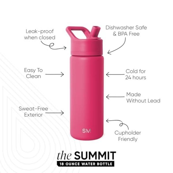 Botella de agua infantil Summit, sencilla y moderna, con tapa con ...